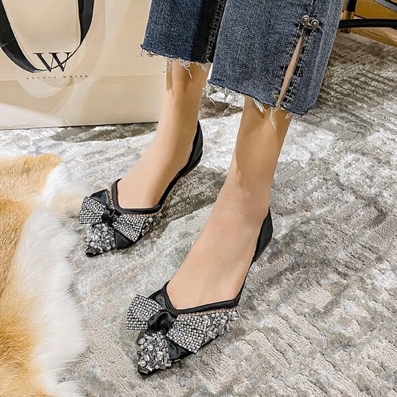 Qxcgdyxt Flat Shoes Women Black Polyurethane (PU)  Ballet Flat Shoe Low Heel - Picture 6 of 8